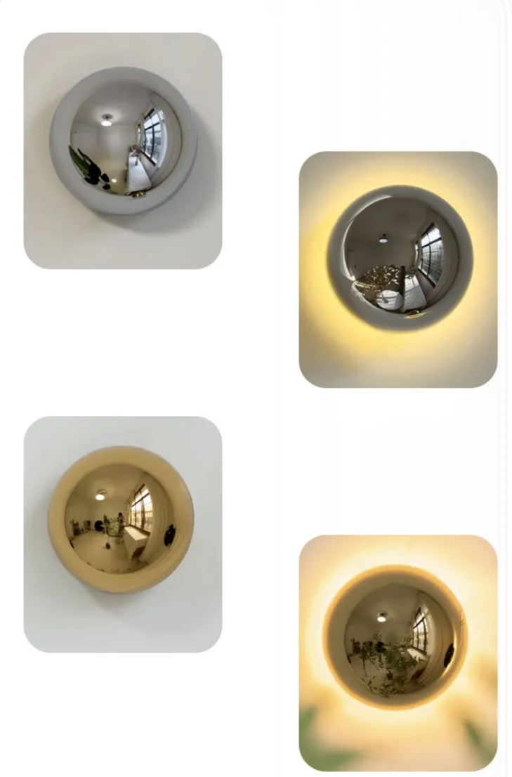 ChromeMush - Bauhaus Designer Wandleuchte