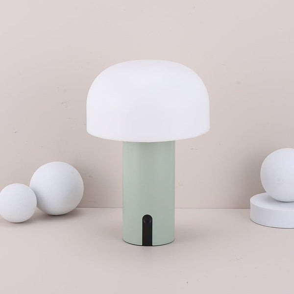 Focalia - Kabellose Pilz-Tischleuchte mit Touch-Dimmer