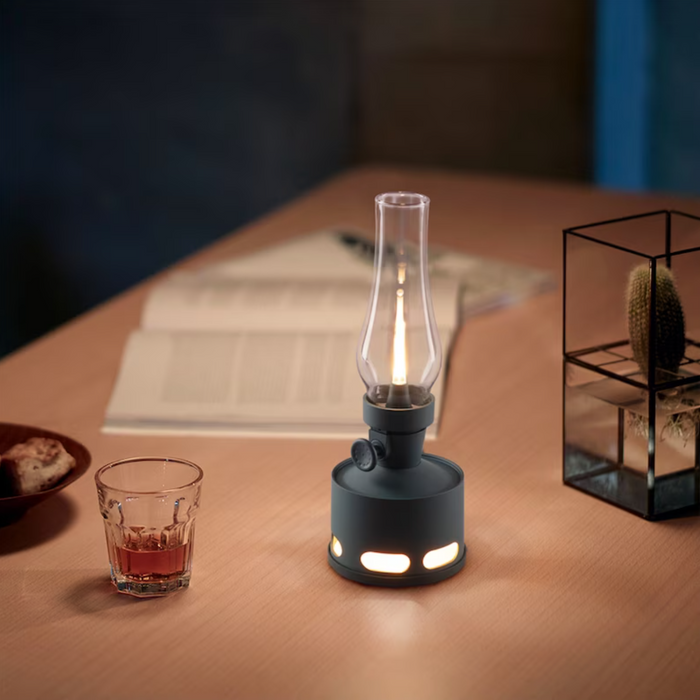 Nestor - Vintage LED-Laterne aus Aluminium & Glas