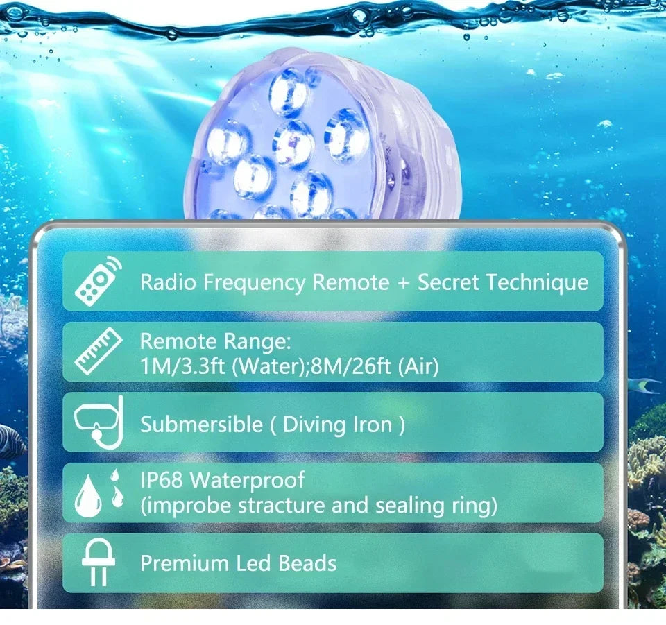 Casaluna - RGB-Unterwasserleuchte IP68 mit Magnet und