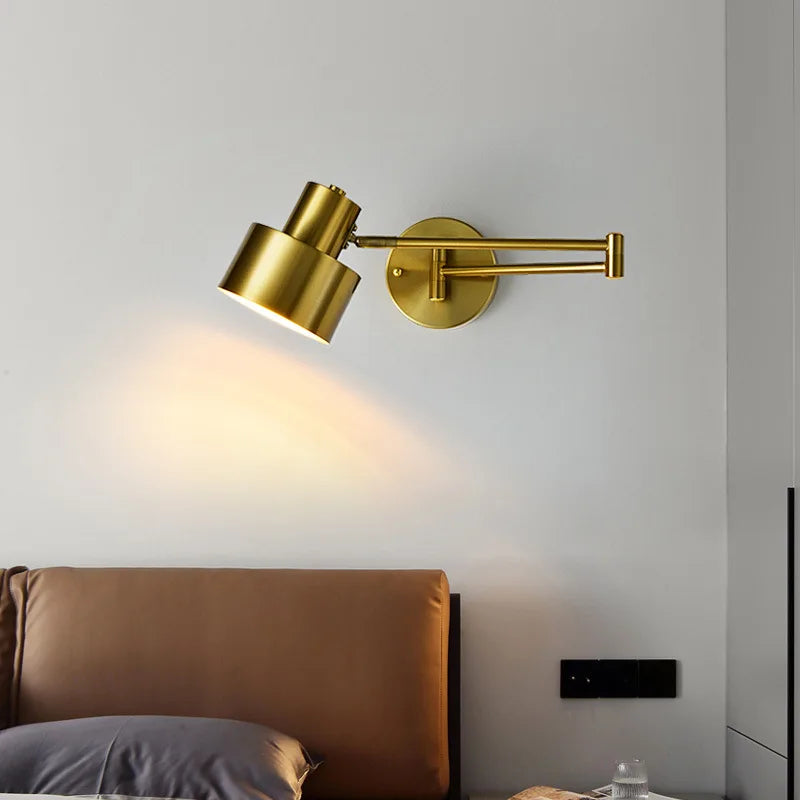 Verstellbare - Wandleuchte mit langem Arm (E27) inkl. LED