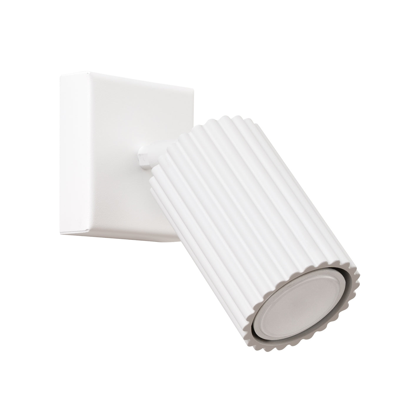Brio - Wandleuchte aus karbonweißem Aluminium