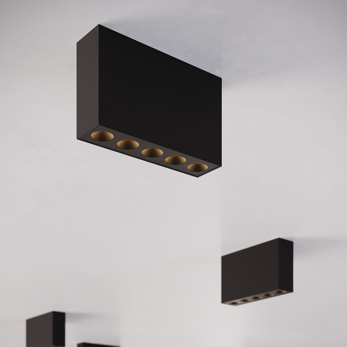 Aurela - LED-Deckenleuchte, schwarz, 1168 lm