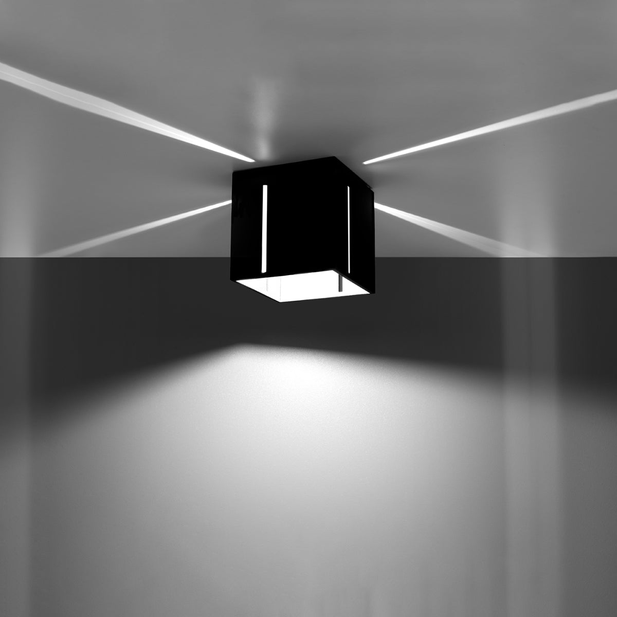 Halona - Schwarze Pixar-Deckenleuchte aus Aluminium