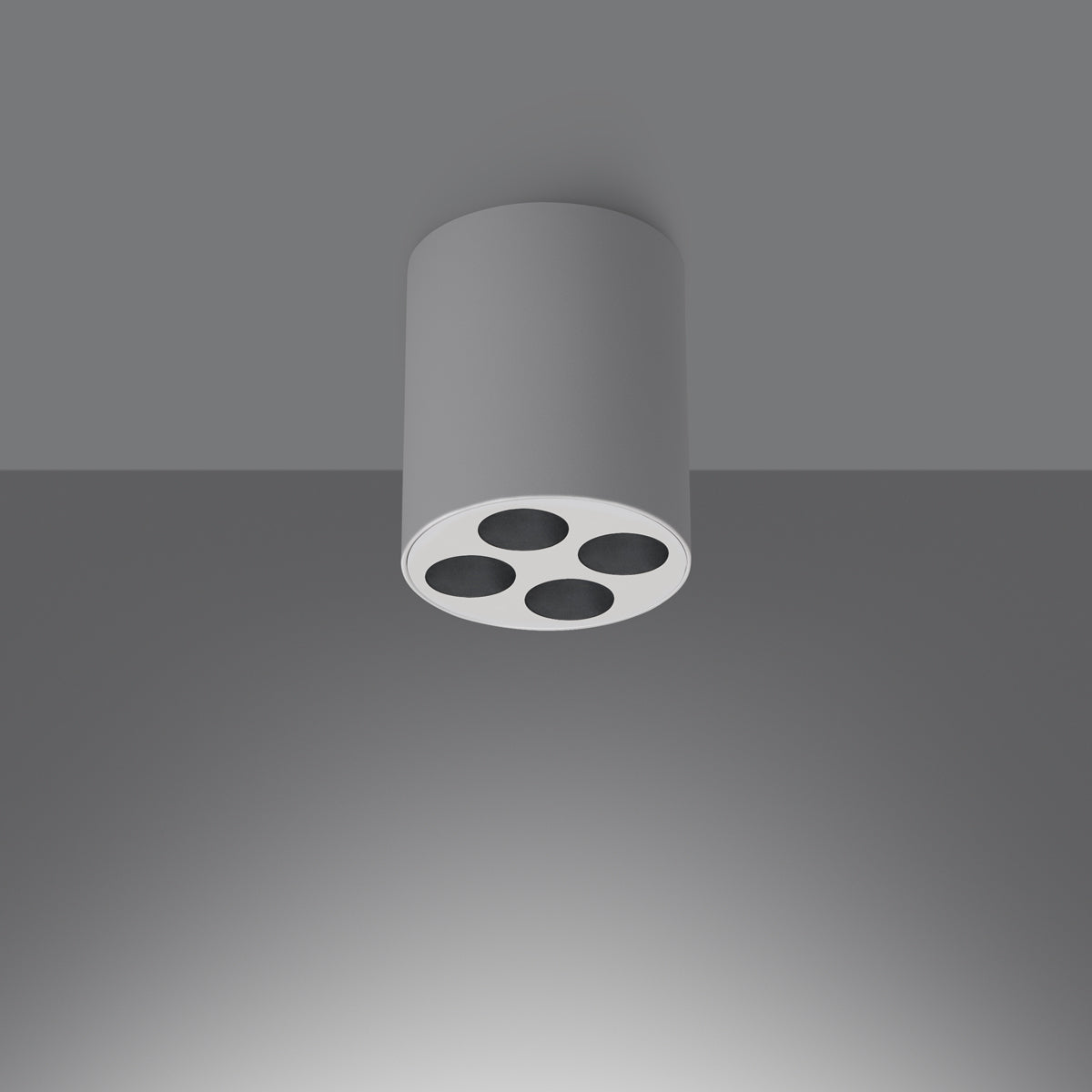 ZOE - LED-Deckenleuchte, weißes Aluminium, 7,2 x 7,2 x 8