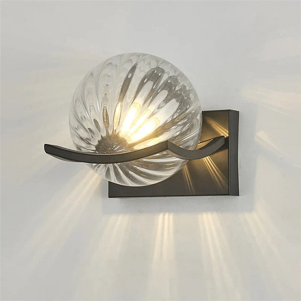 Silva - Moderne LED-Wandleuchte aus Glasbaustein
