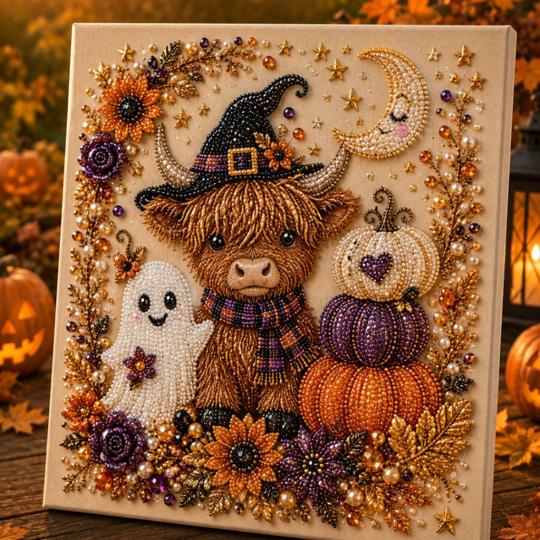 Spookbead – Halloween-Diamantmalerei-Set mit Geistern und Kürbissen