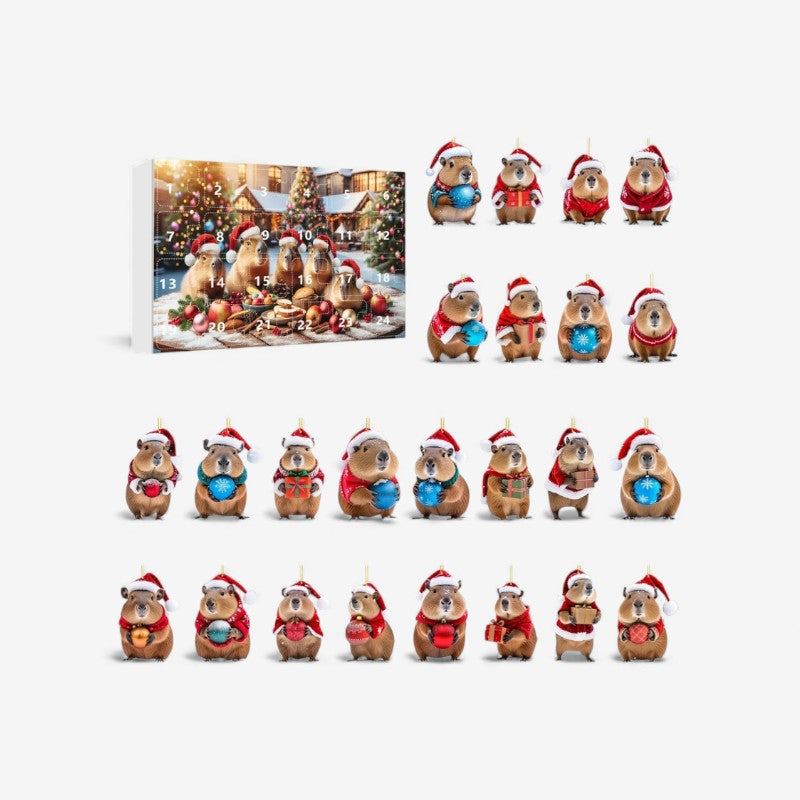 CapiNest - Adventskalender mit Capybara-Figuren