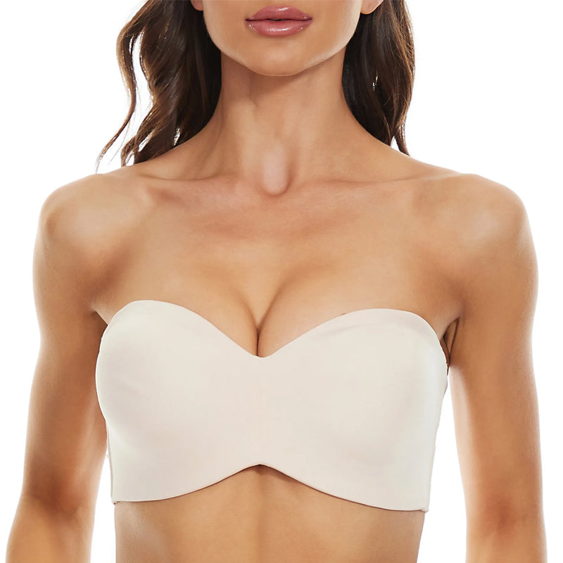 Strapelle - Damen trägerloser Bandeau-BH mit abnehmbaren Trägern