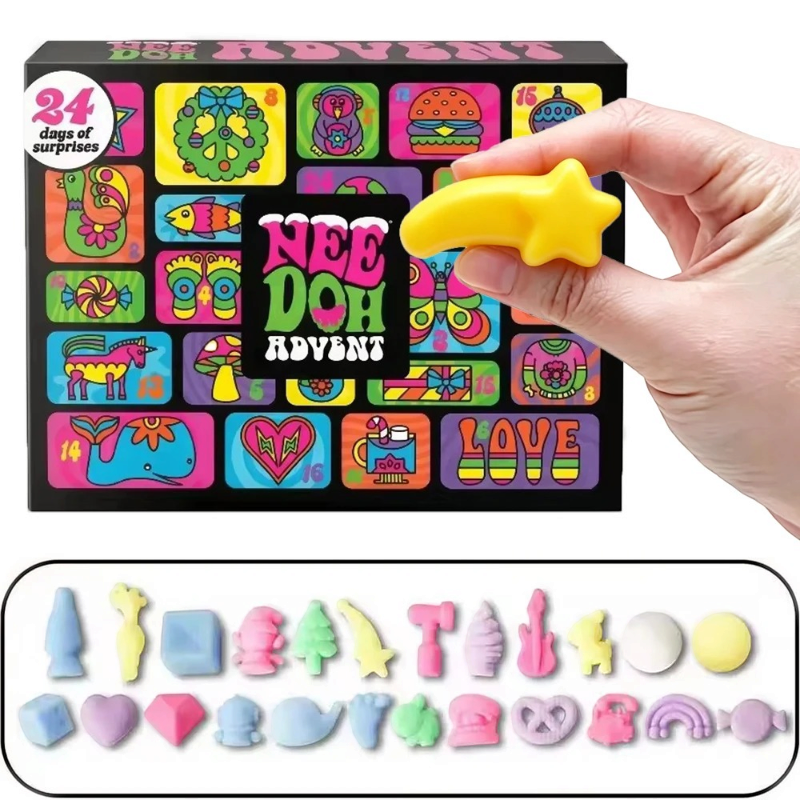 NeedohAdvent – Adventskalender mit 24 Quetschspielzeugen und täglichen Überraschungen