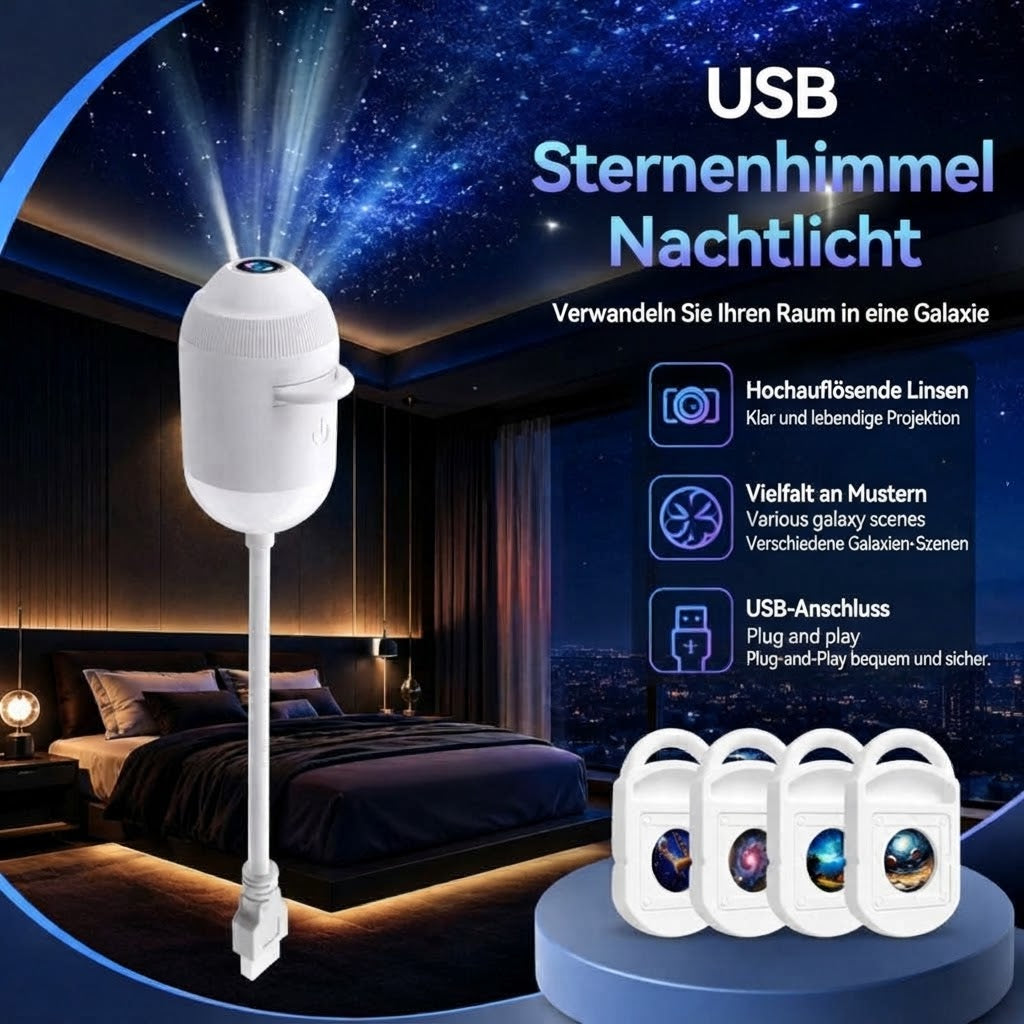 StarryLume - Sternenhimmel-Projektor mit austauschbaren Discs