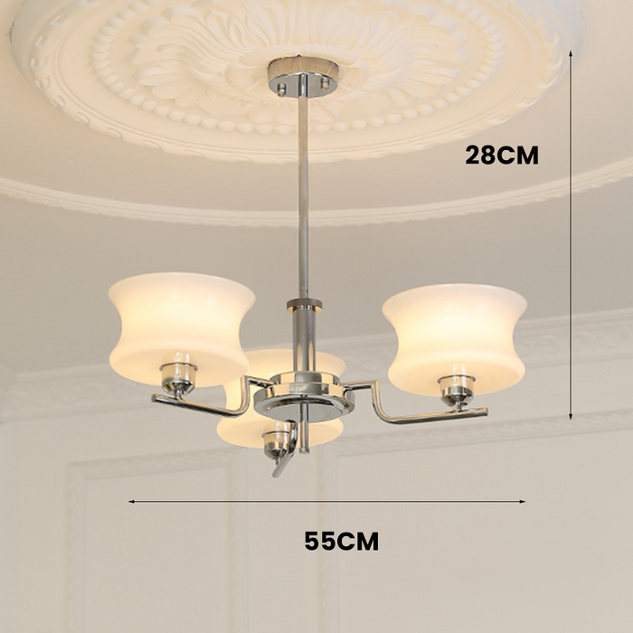 Claria - Klassischer Kronleuchter Gold & Glas