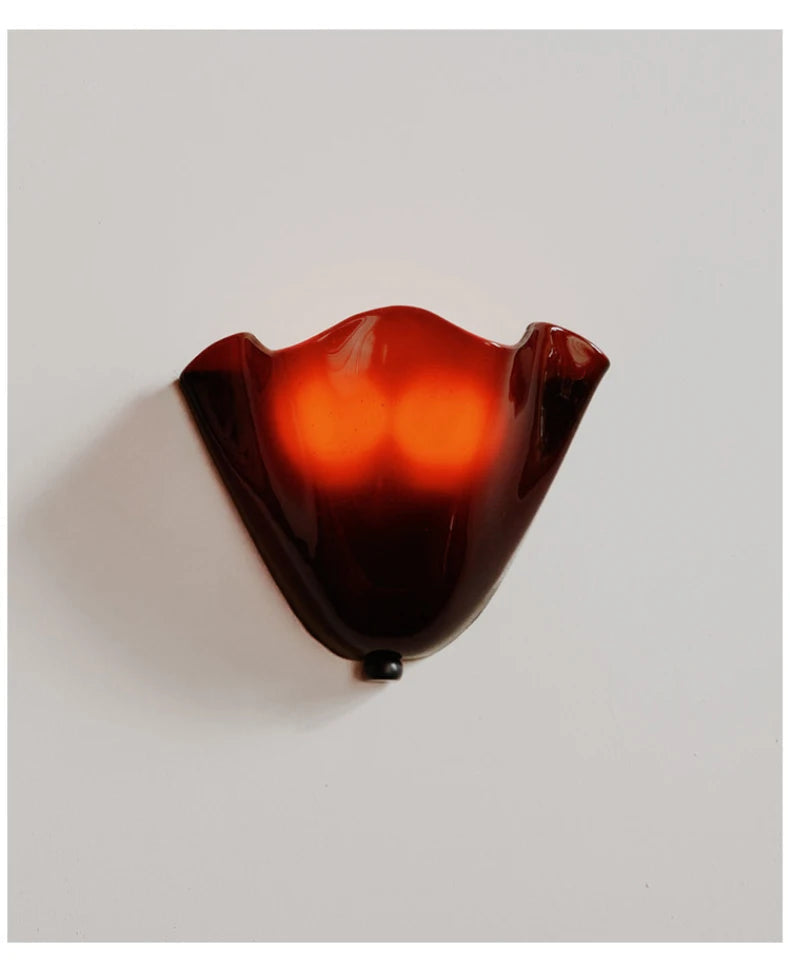 Murano - Wandleuchte aus farbigem Wabi-Sabi-Glas im