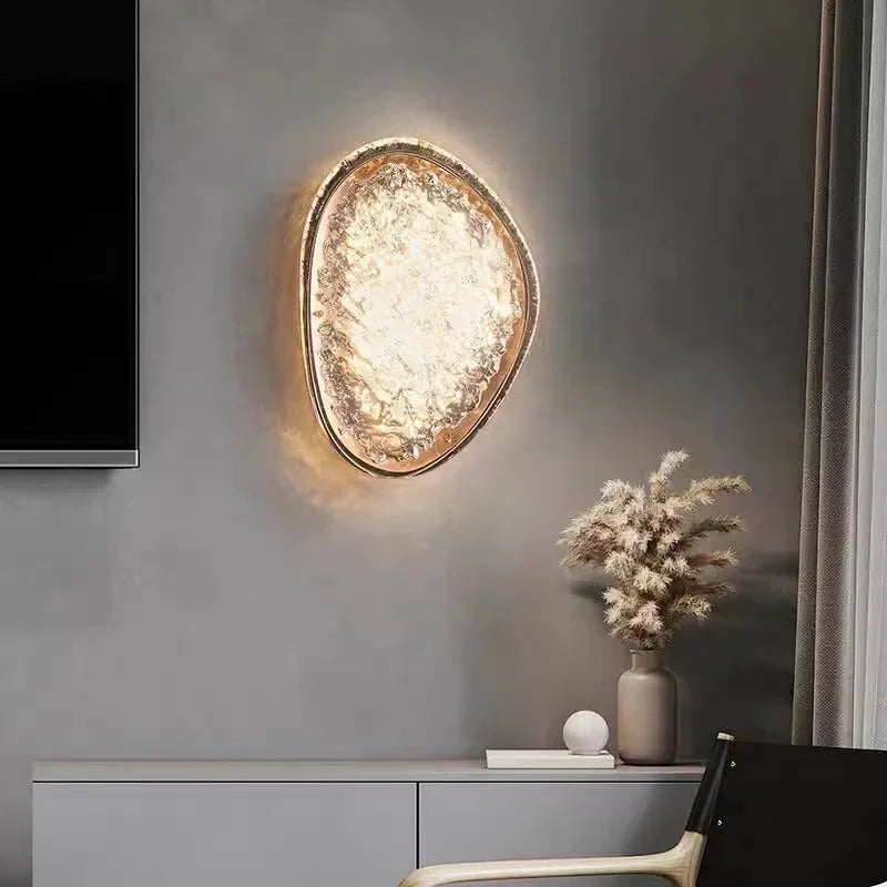 Luara - Wandleuchte, mattschwarz mit Acrylkristall-Effekt
