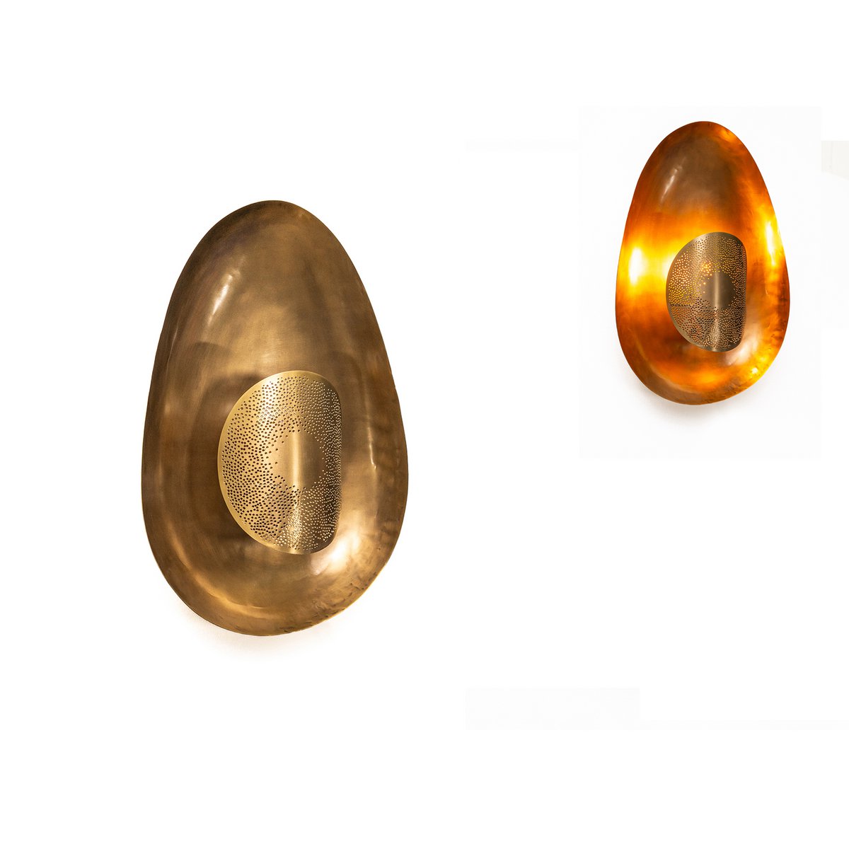 Alexandra - Home - Antike Metall-Wandplakette, Gold, 31 x 16