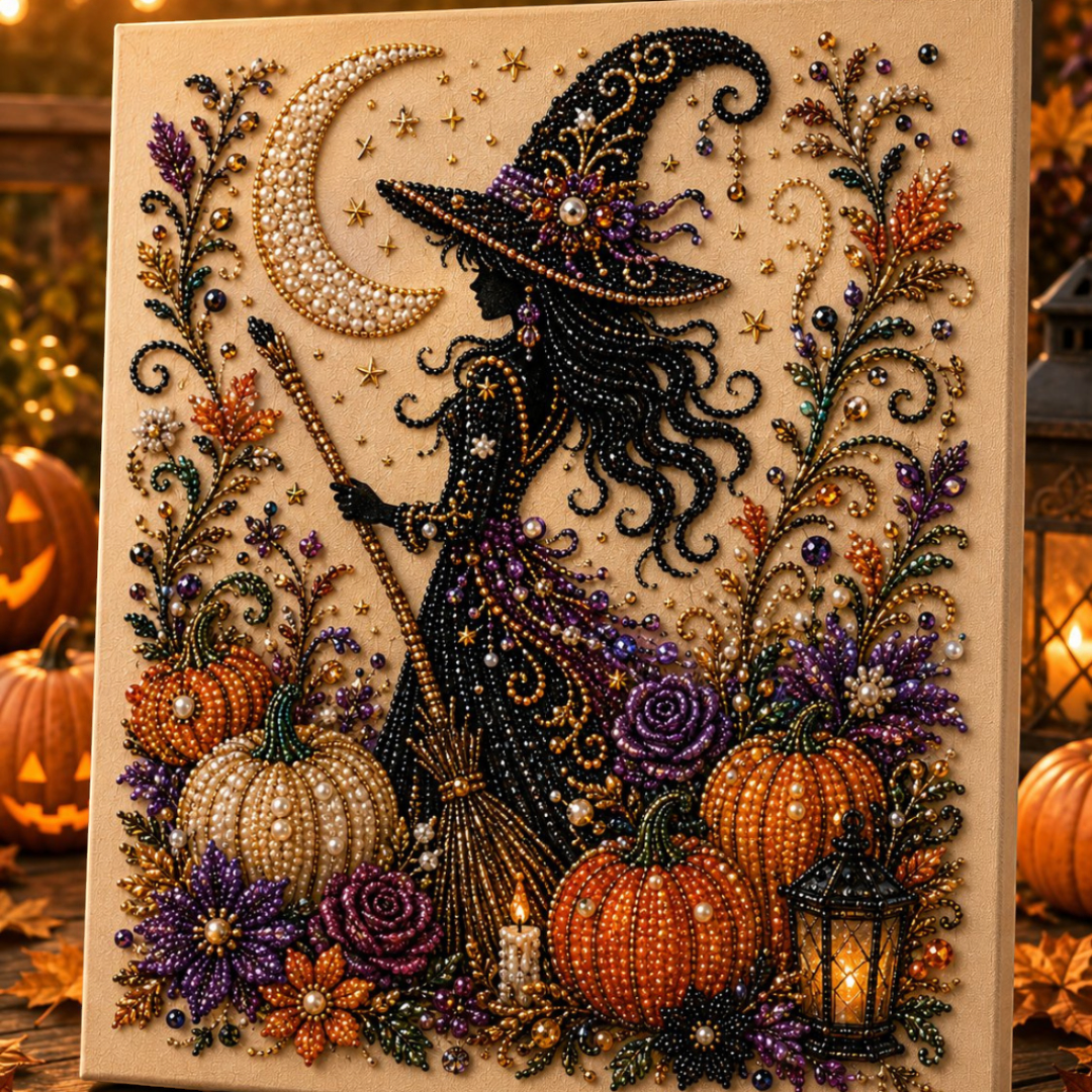 Spookbead – Halloween-Diamantmalerei-Set mit Geistern und Kürbissen