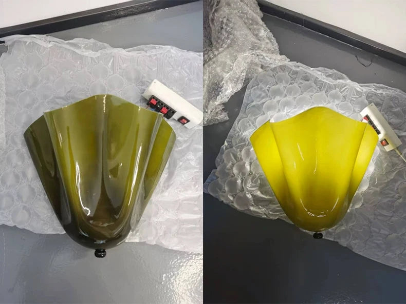 Murano - Wandleuchte aus farbigem Wabi-Sabi-Glas im