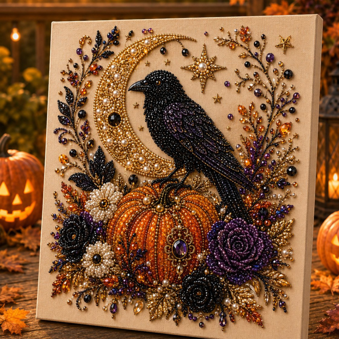 Spookbead – Halloween-Diamantmalerei-Set mit Geistern und Kürbissen