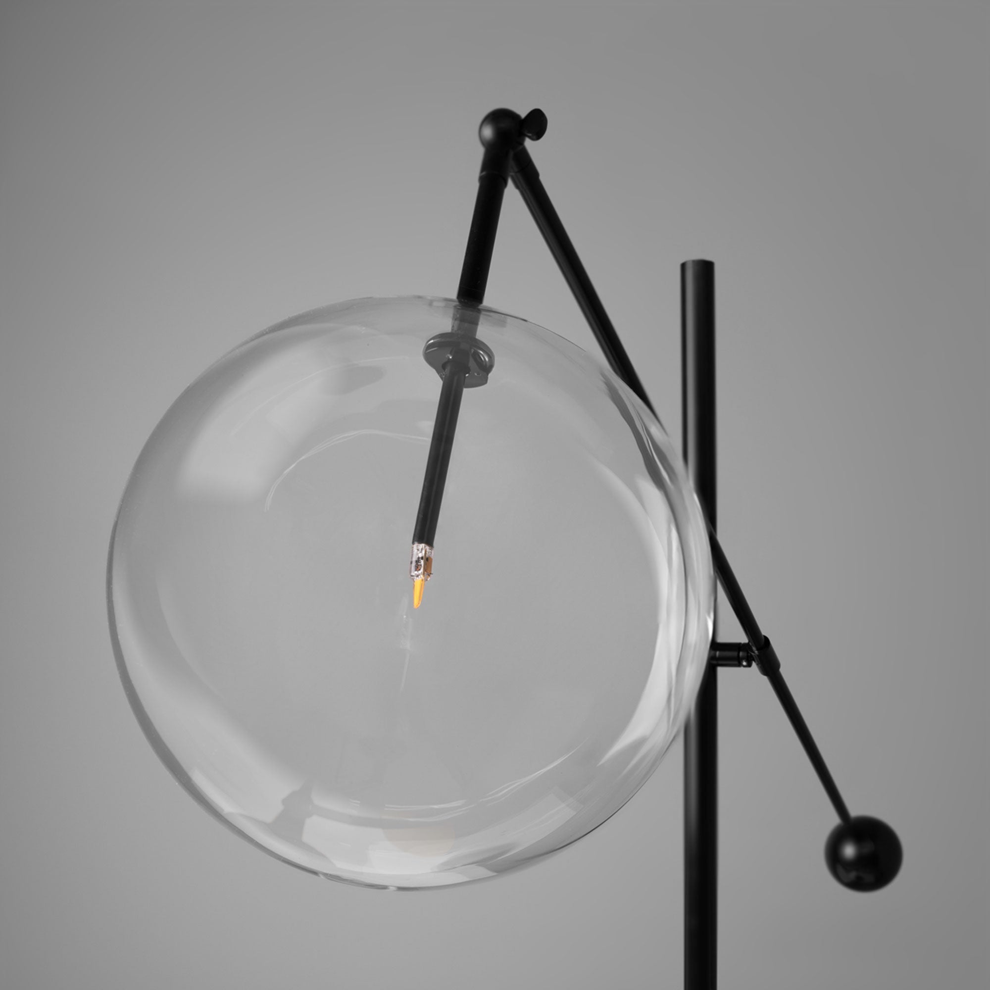 Linearer - Kronleuchter, Metall/Glas