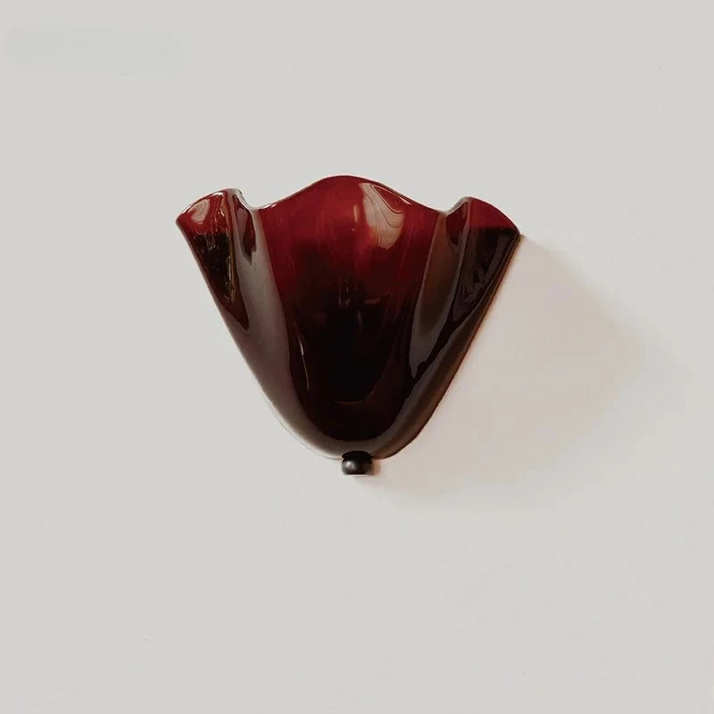 Murena - Retro-Glaswandleuchte, mehrfarbig, im Muscheldesign