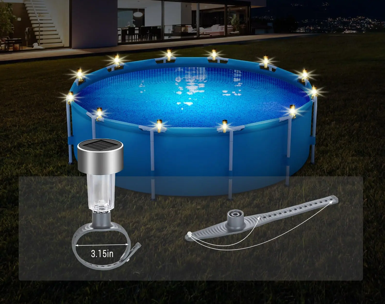 Elegia - 6er-Set Solar-Poolleuchten