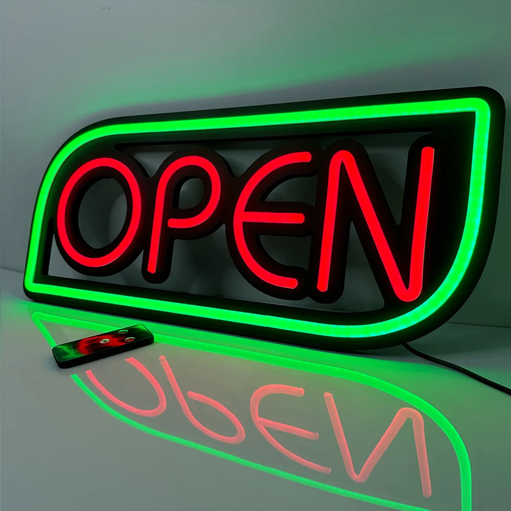Neon-Schild - OPEN mit ultraheller LED