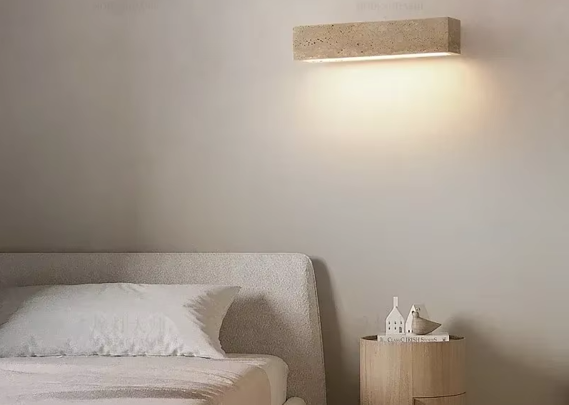 Flanca - Wandleuchte aus Naturstein im Wabi-Sabi-Stil