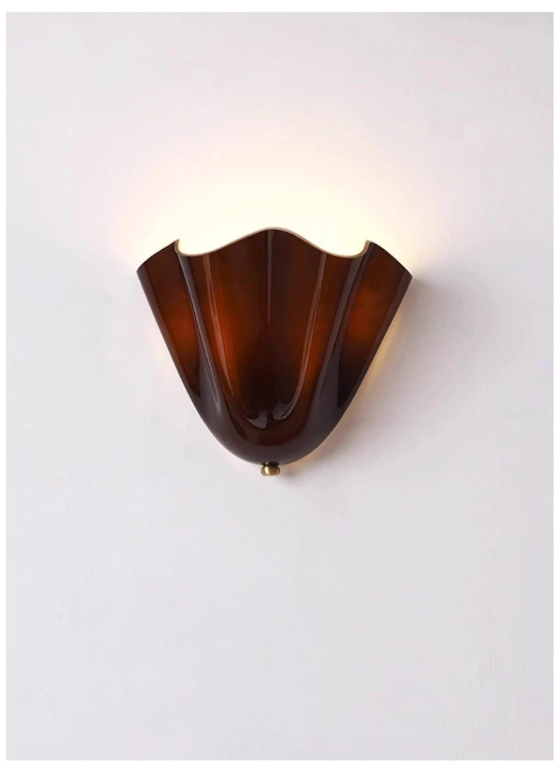 Murano - Wandleuchte aus farbigem Wabi-Sabi-Glas im