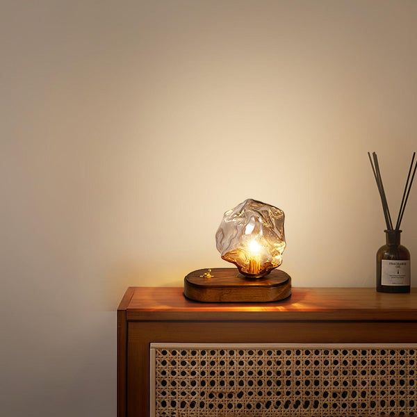 Studio - Glas Tischlampe Ice Stone Design