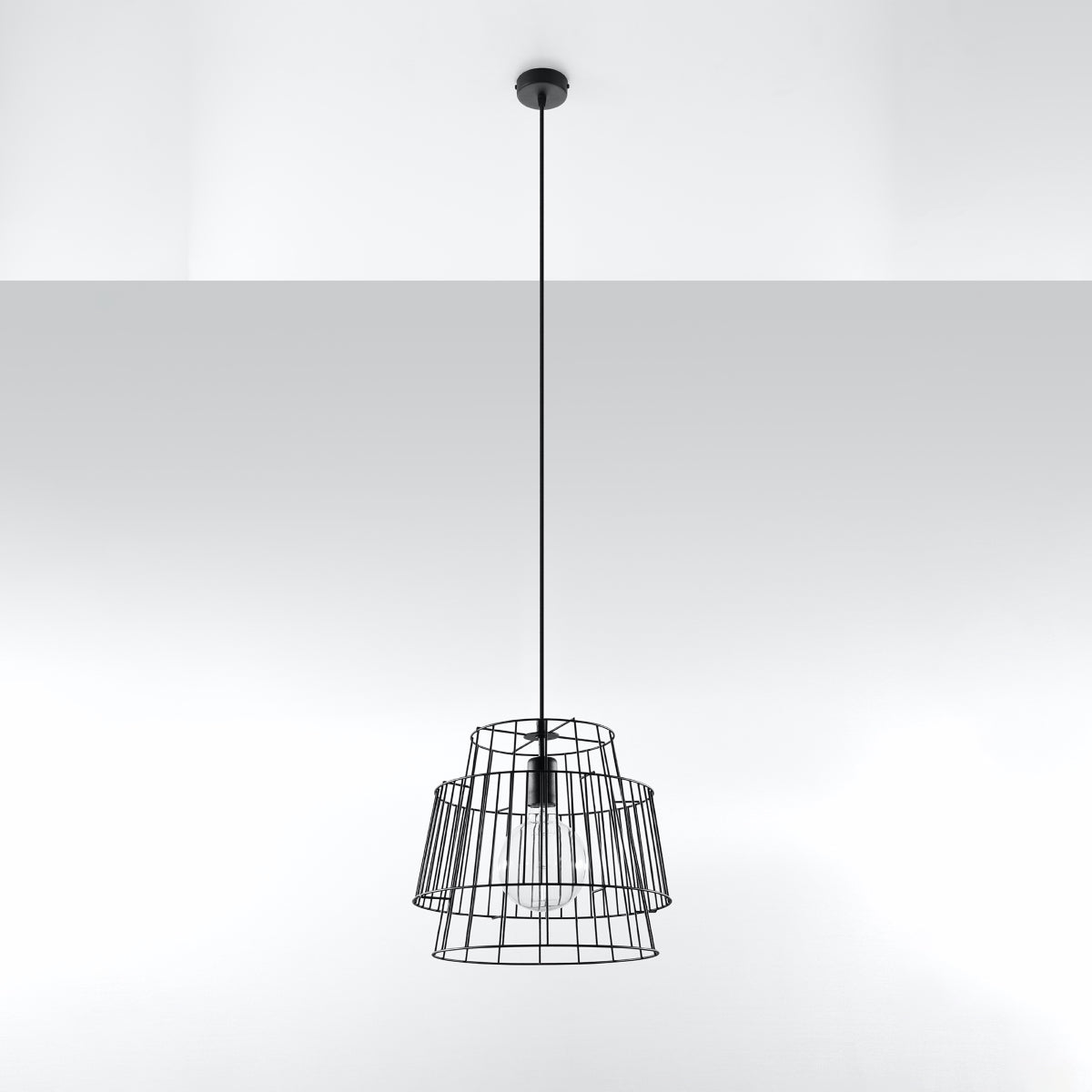 Vortex - Schwarze Pendelleuchte 35 cm