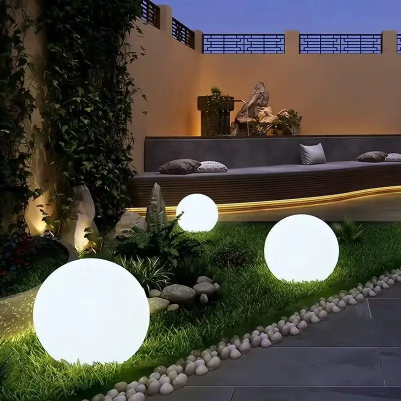 Solaria - RGB-Solar-Gartenleuchte, LED-Kugel, IP65