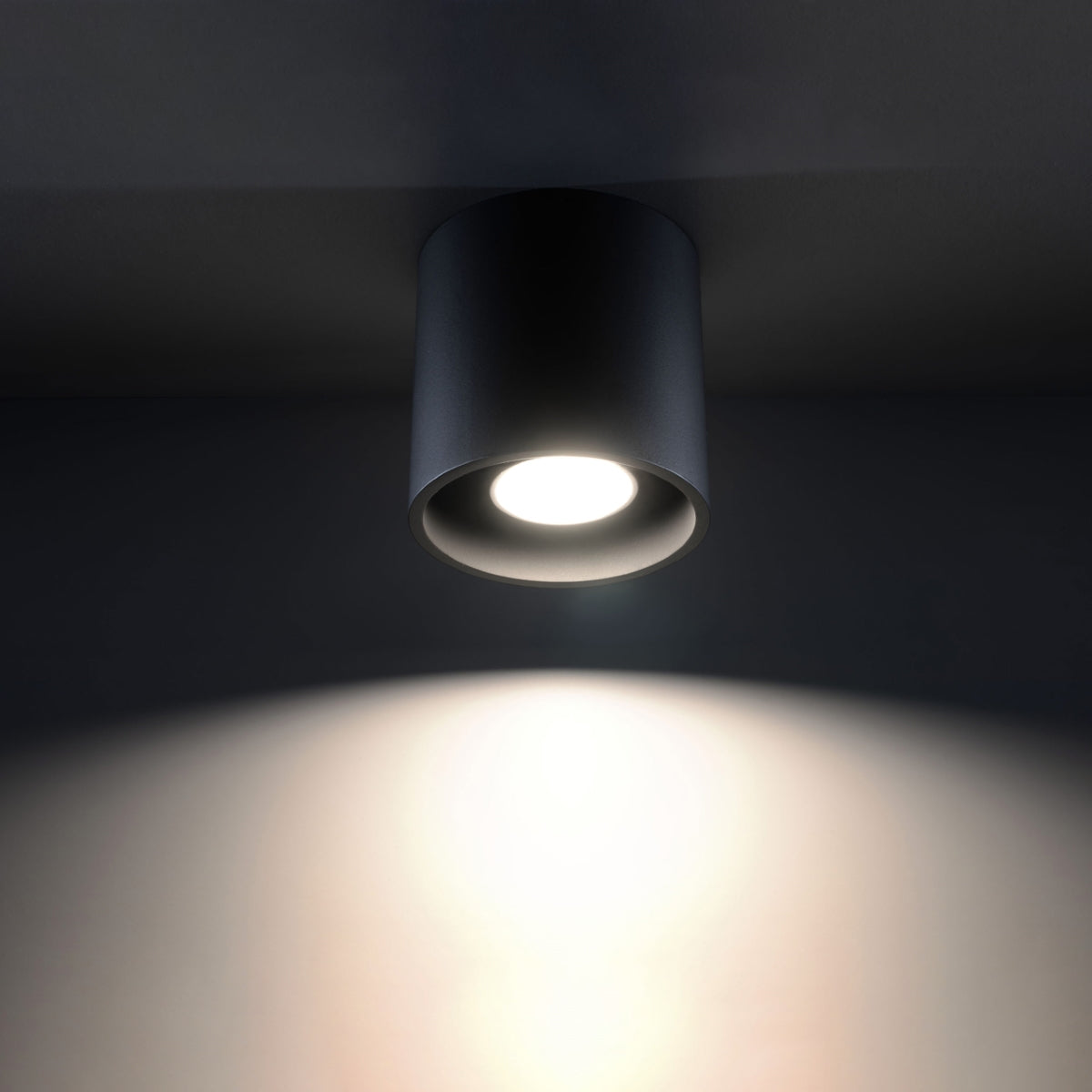 Vortex - Schwarze Deckenleuchte 10 cm