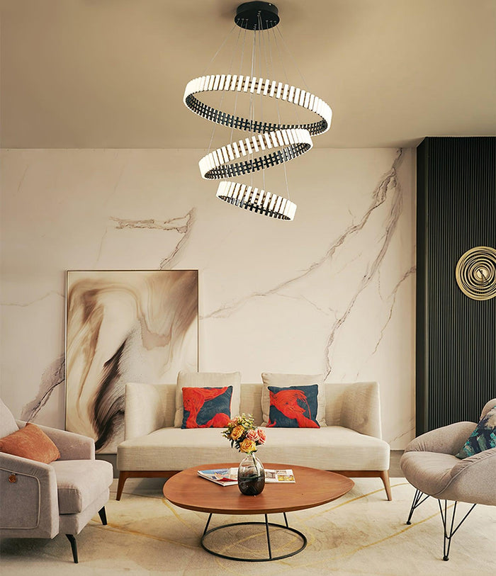 Celira - LED-Kronleuchter-Pendelleuchte im Karussell-Design