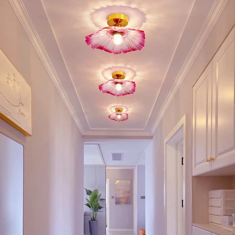 Celira - Art-Deco-Pendelleuchte aus Glas und Eisen