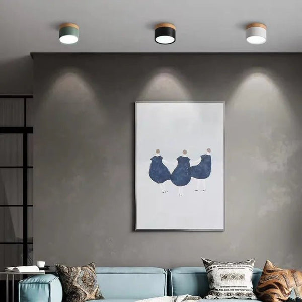 Nordische - LED-Deckenleuchte im Zylinderdesign für Flur