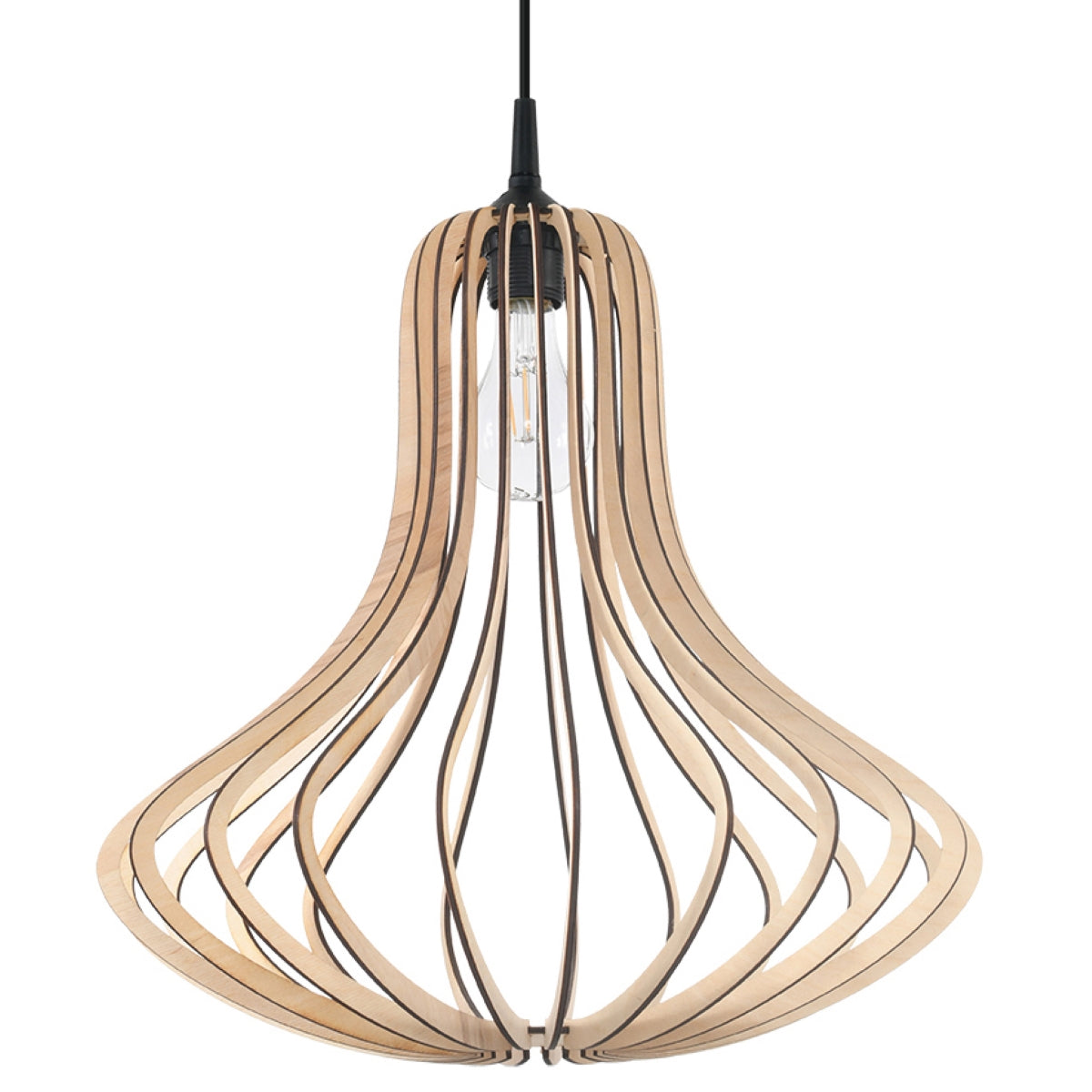 Aurela - Pendelleuchte aus Holz, Naturfinish