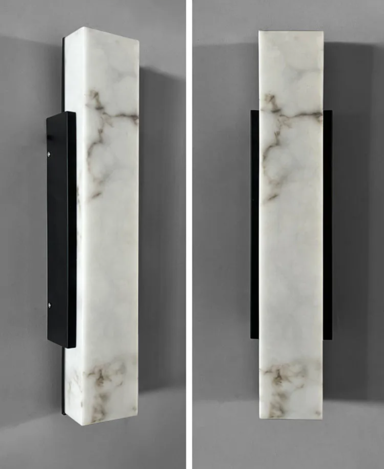 Aussenlux - Außenwandleuchte in Marmoroptik, Schutzart IP65