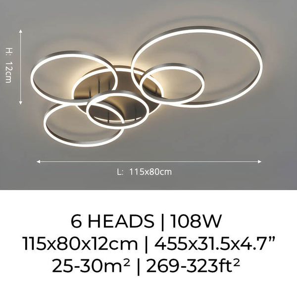 Zenita - LED-Deckenleuchte aus Aluminium