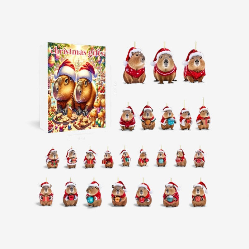 CapiNest - Adventskalender mit Capybara-Figuren
