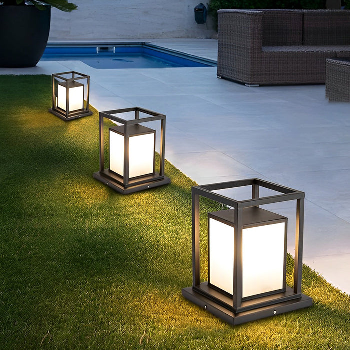 Solena - Solarbetriebene Mastleuchte IP65 aus Edelstahl und