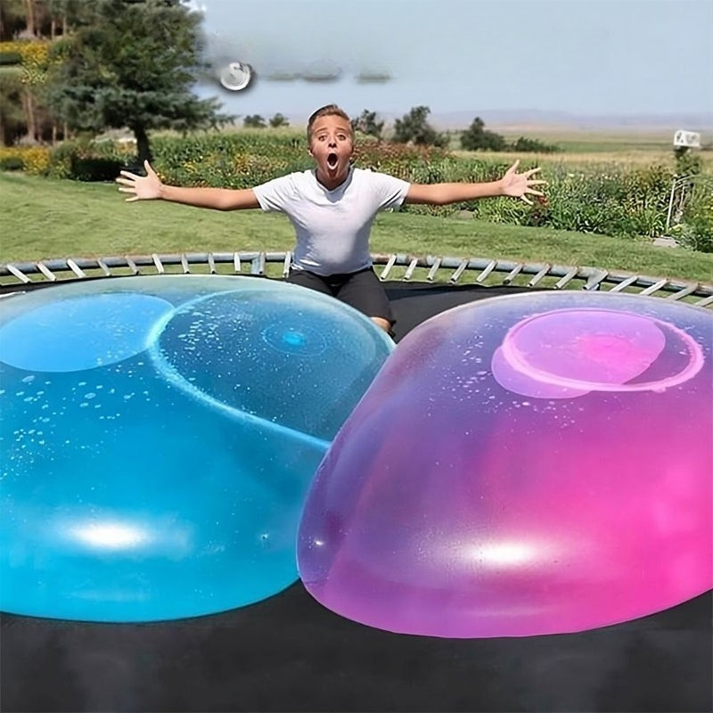 BubbleBounce - Aufblasbarer Bubble-Ball mit Selbstverschluss und Wiederverwendbarem Design