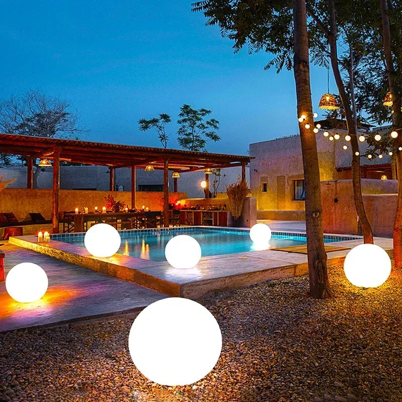 Solaria - RGB-Solar-Gartenleuchte, LED-Kugel, IP65