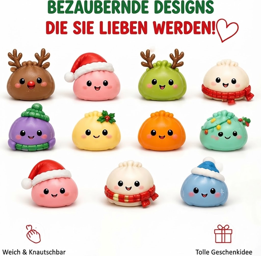 SquishNova - Adventskalender mit 24 Squishy-Spielzeugen