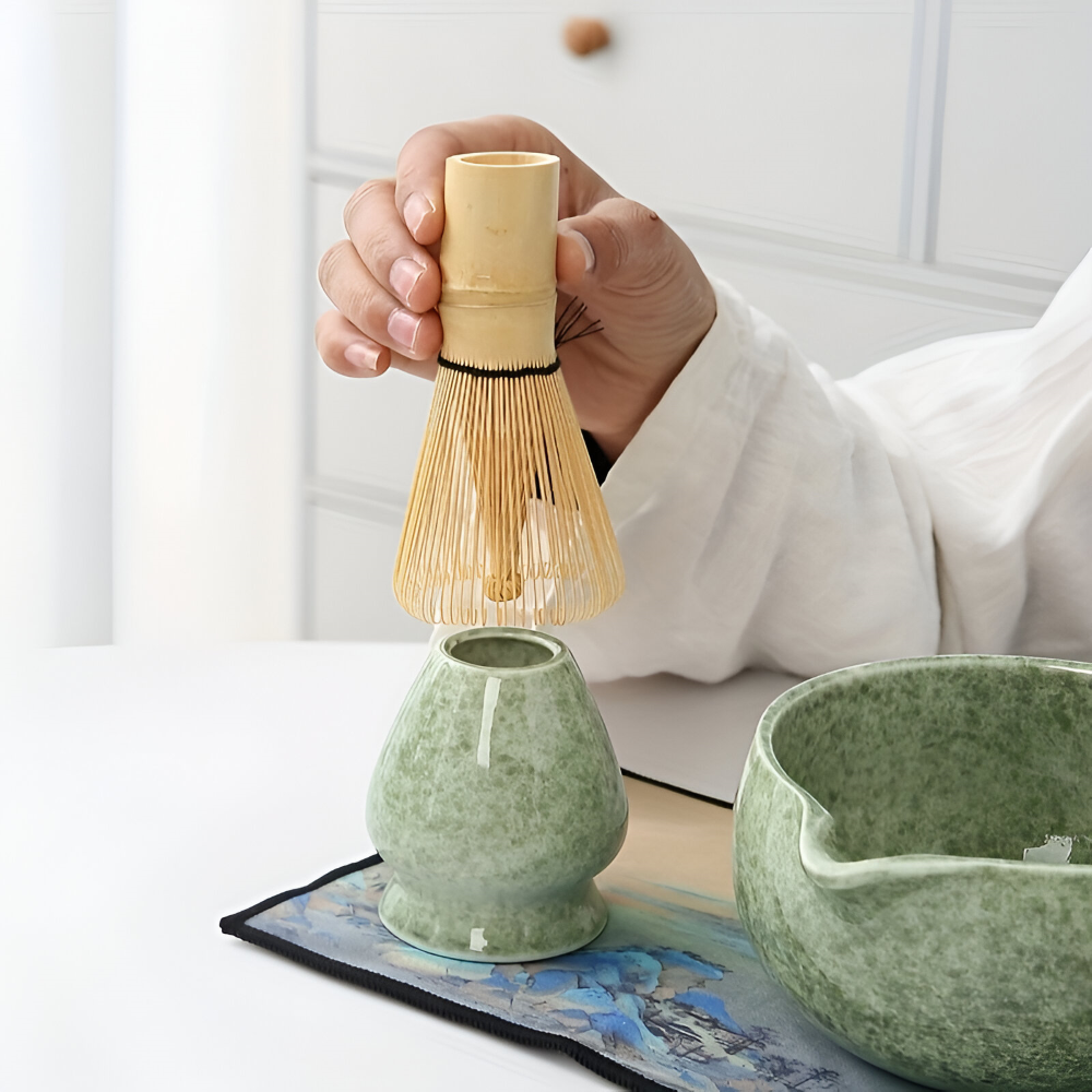 Matcha - Set 7-tlg tropffrei Ausguss-Schale 450 ml aus