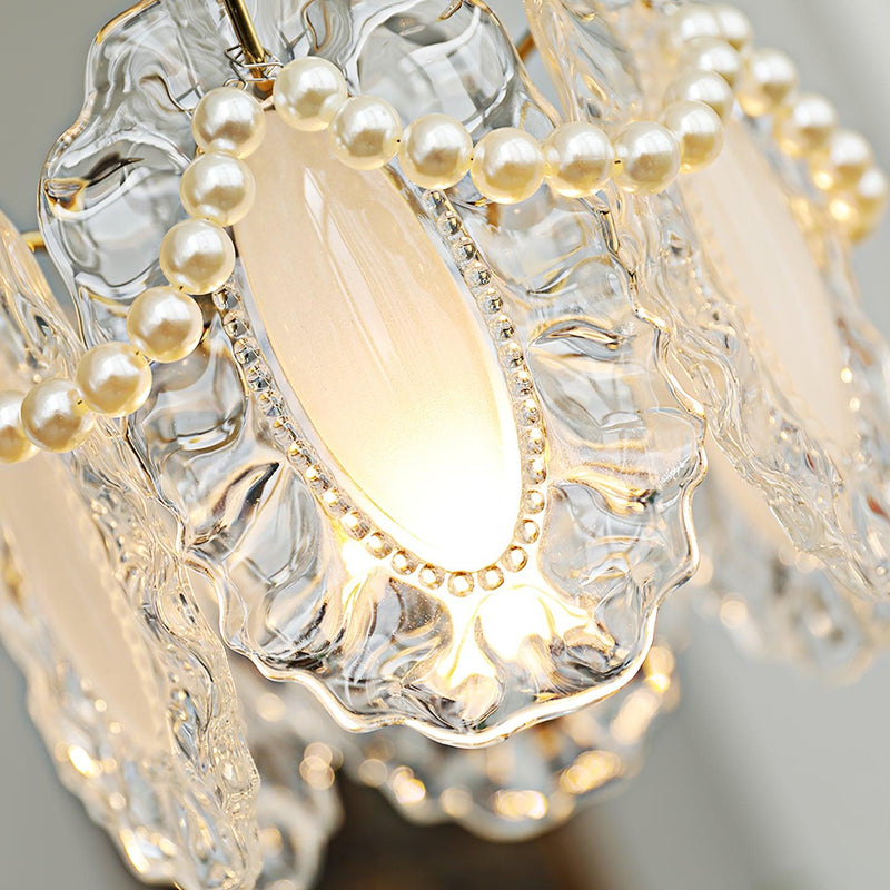 Florale - Glas-Pendelleuchte