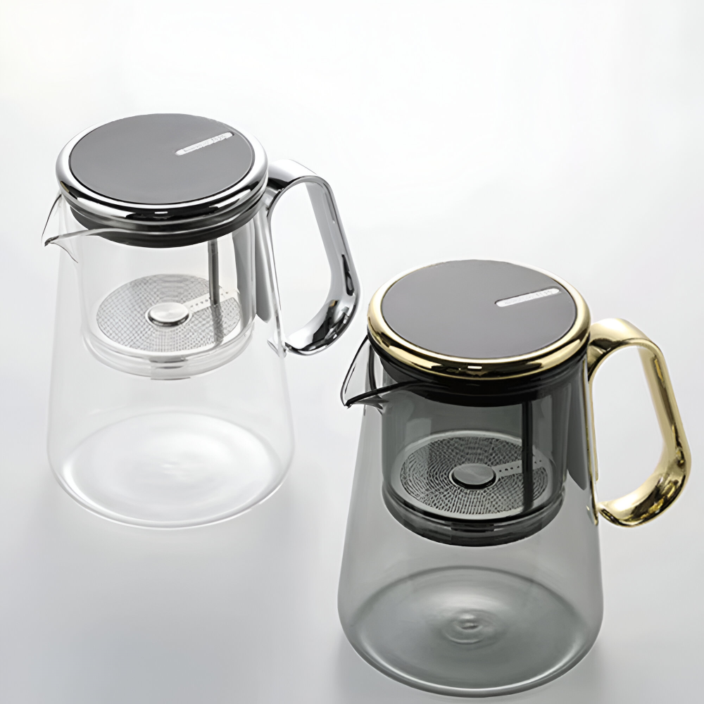 700ml Magnetische Glas-Teekanne - Borosilikatglas & Edelstahl – Tropffrei