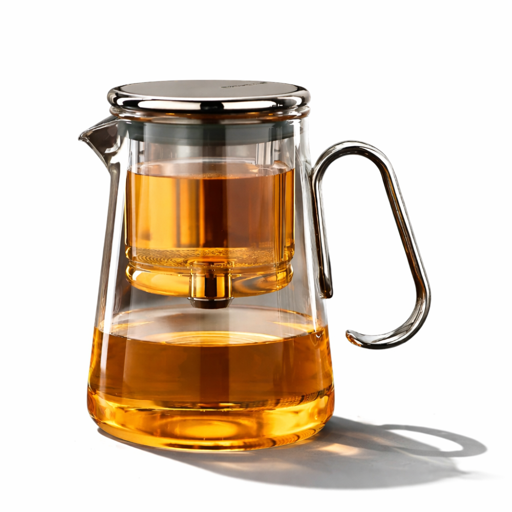 700ml Magnetische Glas-Teekanne - Borosilikatglas & Edelstahl – Tropffrei