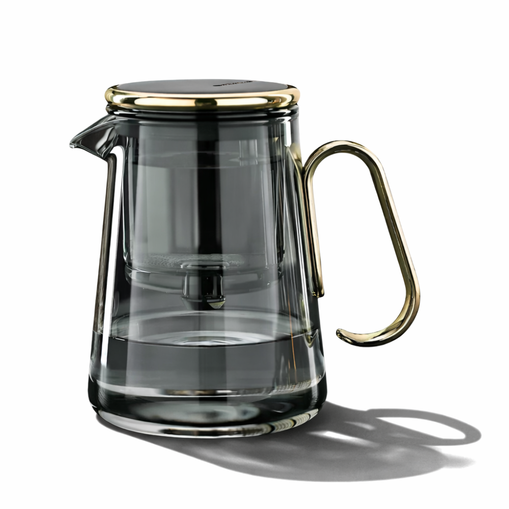 700ml Magnetische Glas-Teekanne - Borosilikatglas & Edelstahl – Tropffrei