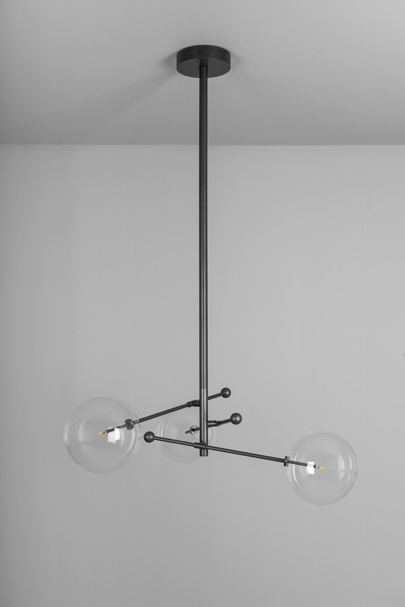 Nimbus - Kronleuchter aus Metall und Glas mit 3 Armen