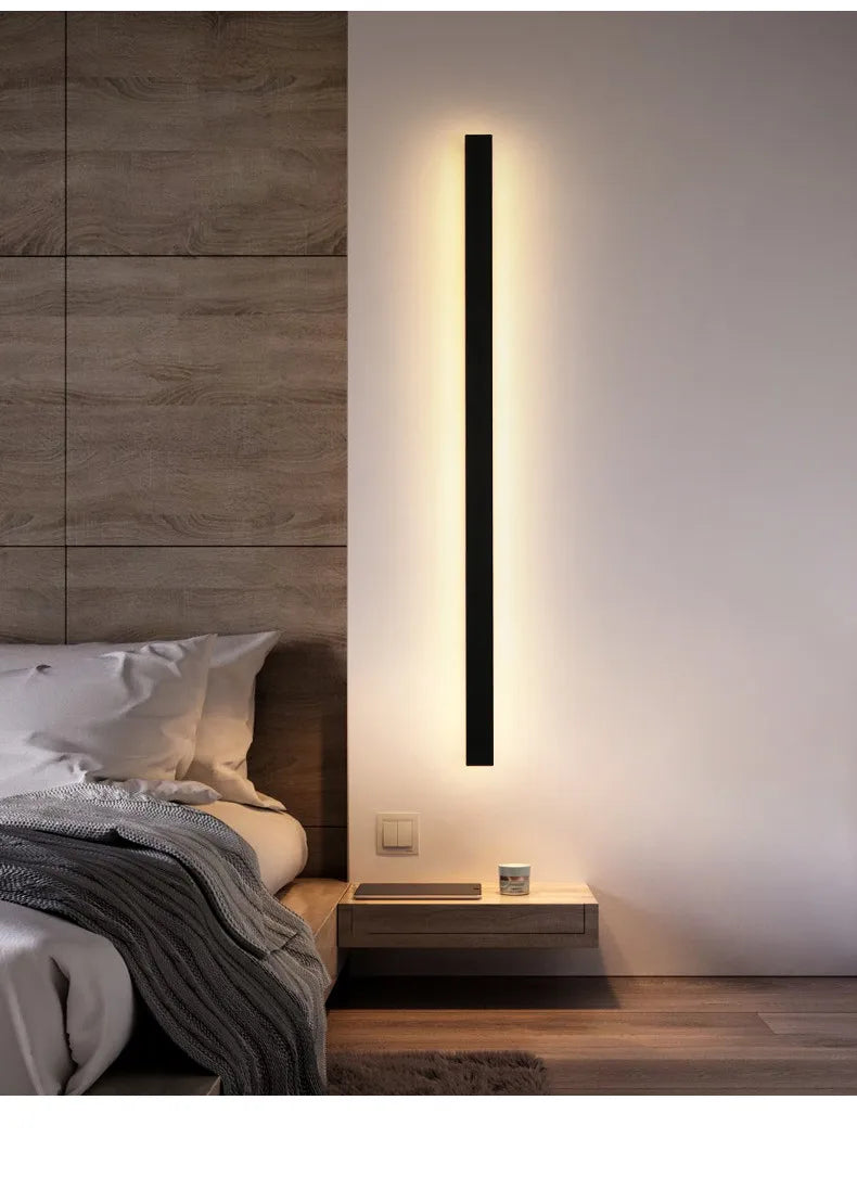 Lumera - LED-Wandleuchte, schwarzes Acryl